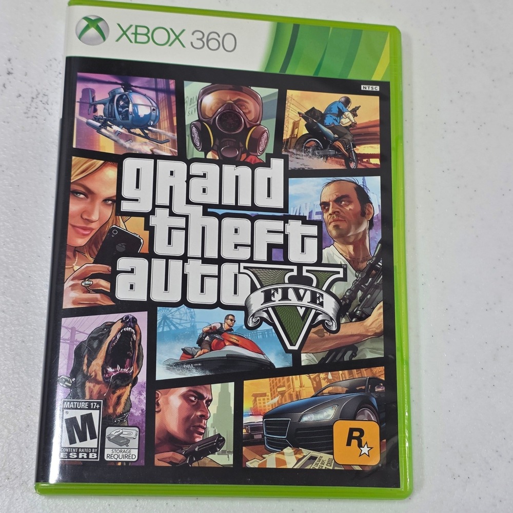 Grand Theft Auto V GTA 5 Microsoft Xbox 360 2 Disc Set 2013 NTSC Rockstar Games